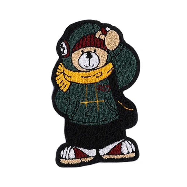 Custom Embroidered Chenille Patches Keychain Woven Iron On Patches For Clothing Custom Embroidery Patch