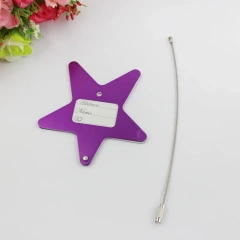 Metal Aluminium Alloy Travel Luggage Tags Baggage Name Tags Suitcase Address Label Holder Metal Luggage Tag With Logo