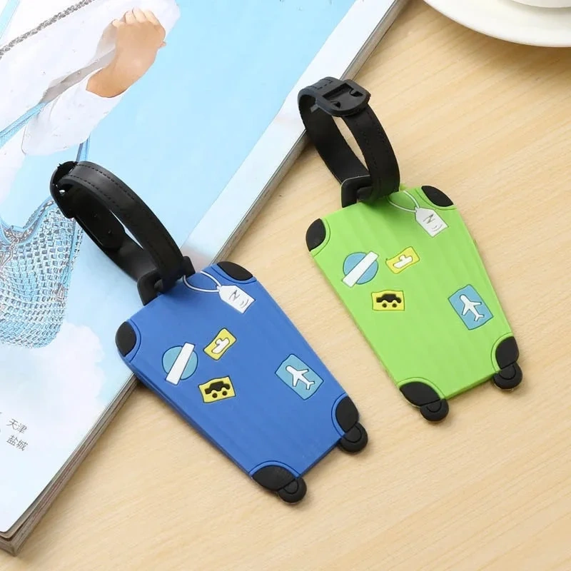 Personalized Silicone Luggage Tags Travel Bag Customized Luggage Tags Name PU PVC luggage tags custom logo
