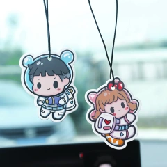 Wholesale Personalised Car Air Fragrance Custom Smell Shape Hanging Paper Car Freshener Custom Car Air Freshener