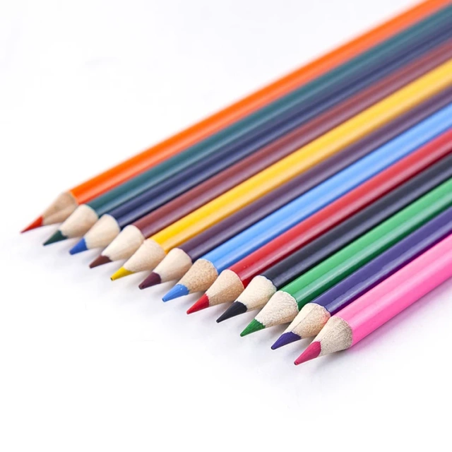 Custom Pencils Standard Cute School Colour Pencil Set Wooden Lead Drawing Colored Pencils For Children