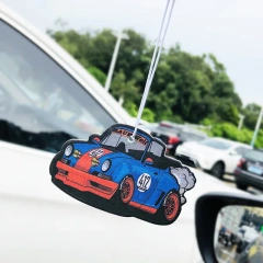 Customization Car Air Freshener Hanging Scent New Design Constellation logo Paper Car Sublimation Air Freshener Custom