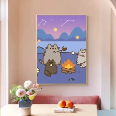 Custom Anime Poster Printing Sports Movie Kpop Car Led 3d Lenticular Holographic Poster Adhesive Custom Poster for Wall