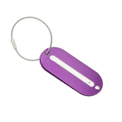 Custom Aluminium Luggage Tag With Logo Blank Round Travel Letters Tracking Name Tag Luggage Luxury Air Tag Tracker For Luggage