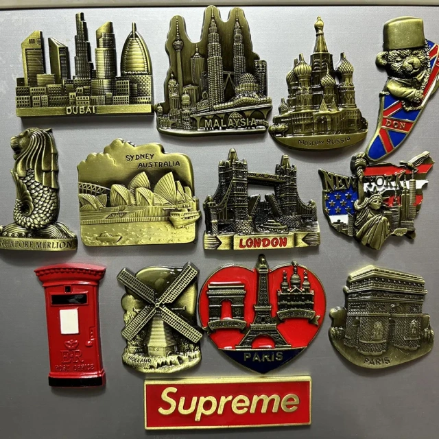 Promotional Gifts Custom Metal Fridge Magnet Bottle Opener Travel Souvenirs Cities Metal 3d Fridge Magnet Refrigerator Magnet