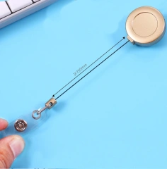 32MM ID Card Retractable Badge Reels Nursing Blank Badge Reels Alligator Clip Custom Metal Badge Reel Wholesale