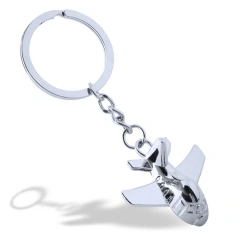 Airplane Metal Keychain Aircraft Keychain Metal Custom 3D Metal Keychain Blank