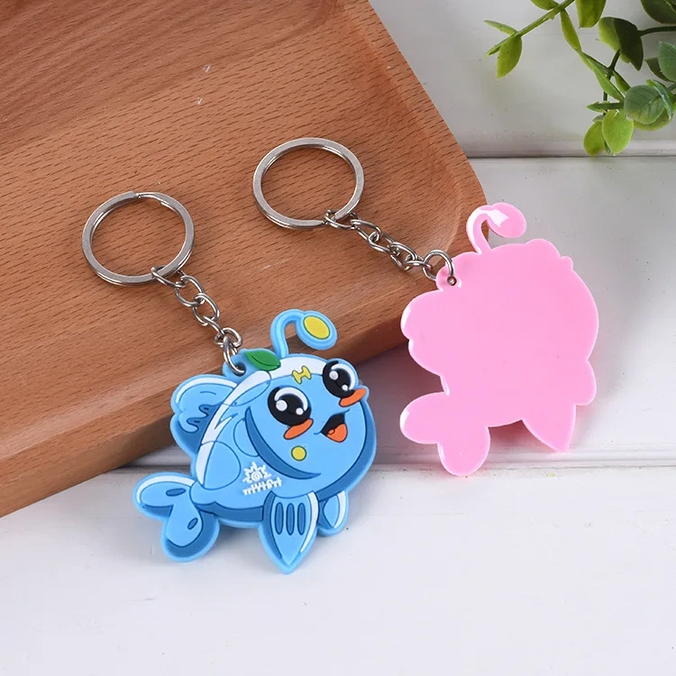 Manufacturer Personalized Marvel Custom PVC Heart 3d Rubber Logo Dinosaur Cute Keychain Anime