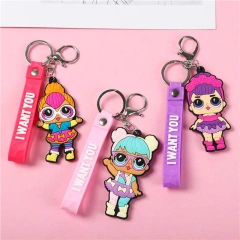 No Minimum Free Sample Pvc Logo Custom Made Keychain Soft 3d Personalized Kpop Personalized Anime Custom Rubber Keychain