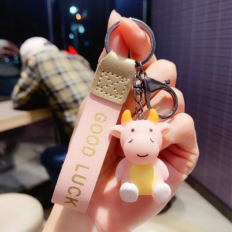 Cute Custom Keychain Manufacturer Cartoon PVC Soft Plastic 3D Keychain Pendant Group Keychain Ring Activity Gift