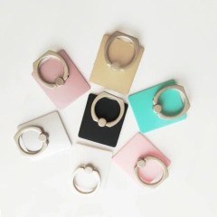 Cell Phone Finger Ring Holder 360 Rotation Wholesale Blank Stand Metal Mobile Phone Holders Custom Logo Phone Grip