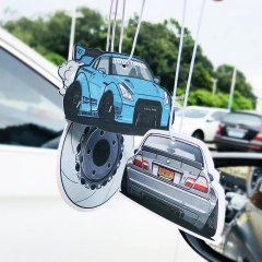 China Factory Custom Logo Cheap Personalis Paper Car Air Freshener Wholesale Promotion Hanging Sublimation Car Freshener For Car