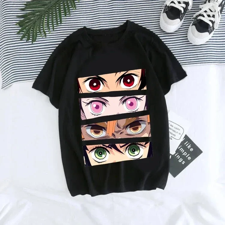 Wholesale High Quality Anime t shirts for men Anime t-shirt Printing Logo Animal Black White Oversized Customize t-shirts