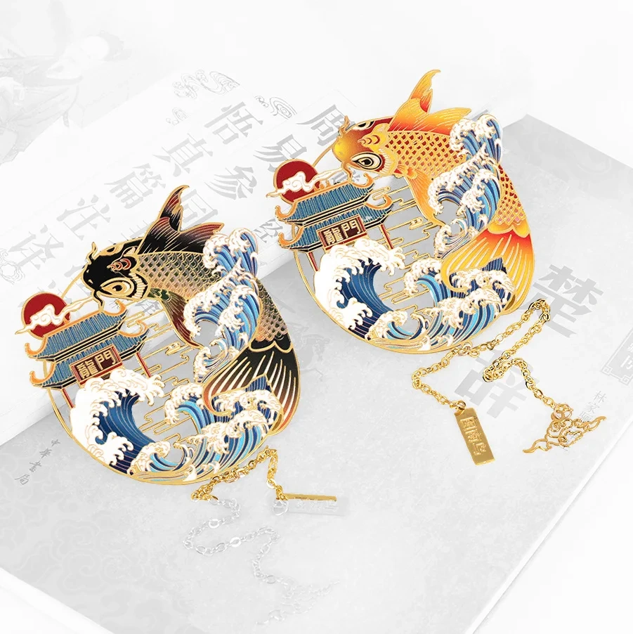 Wholesale Promotional Bookmarks Charm Kawaii Enamel Cartoon Anime Cute Metal Bookmarks Custom Bookmark For Book