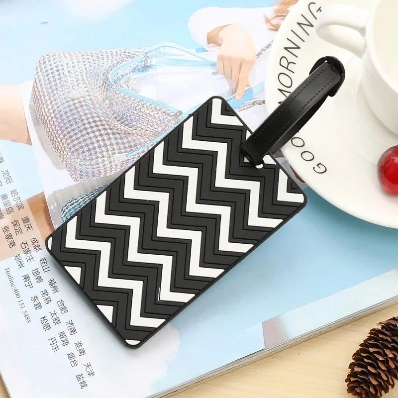 Cruise Luggage Tag Holder Sublimation Blank Silicone Luggage Tag Straps PVC Luggage Tags Custom Logo