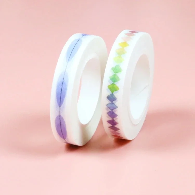 NO MOQ Custom Cute Kawaii Washi Tape Set Journal Supplies Masking Tapes Washy Organizer Washitape Pastel Korean Stationery