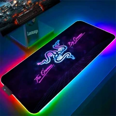 Led Mouse Pad Gaming GRB Cute Anime Wholesale Sublimation Customised Mouse Pad PVC Blank MousePads Custom Mouse Mat With Logo