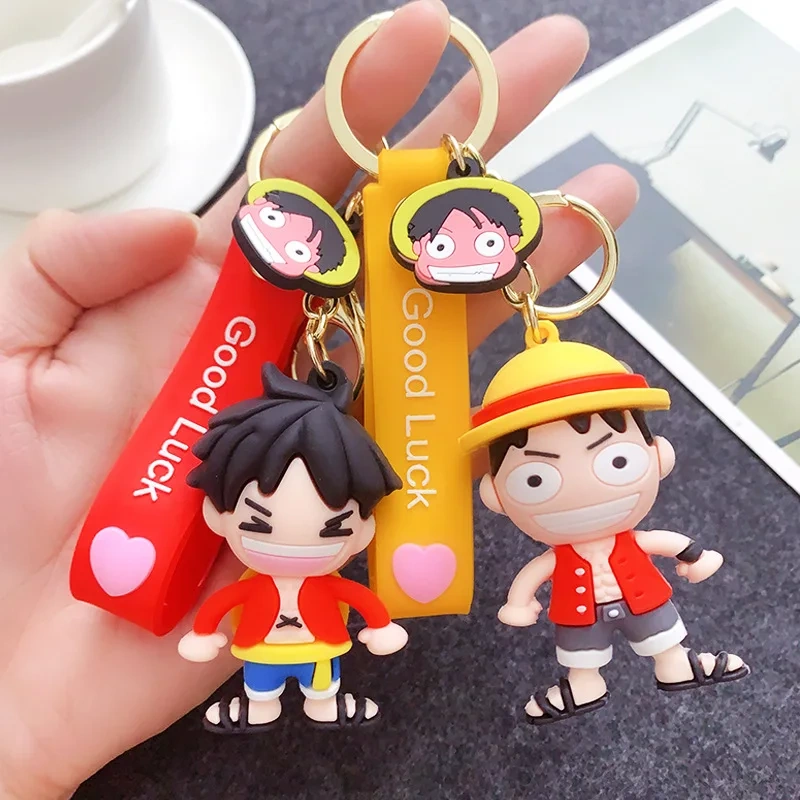 Cute Custom Keychain Manufacturer Cartoon PVC Soft Plastic 3D Keychain Pendant Group Keychain Ring Activity Gift