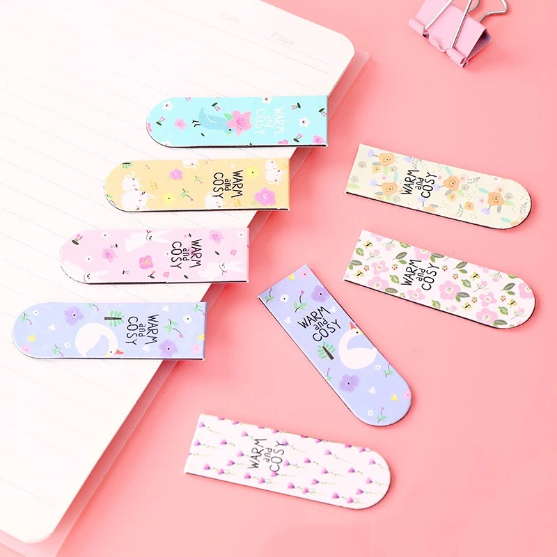 Promotional Custom Magnetic Bookmark Printing Cartoon Cute Diy Magnet Bookmark Personalised Custom Metal Bookmark