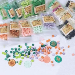 Wholesale 123 Colors 100PCS Wax Seal Bead Sticks Wax Stamp Seal Set Sealing Wax Beads