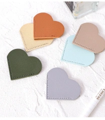 Promotional Bookmarks For Gift Custom Cute Anime Bookmark With Logo Heart Leather Bookmark