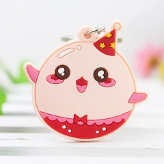 New Arrival Cartoon Plastic Keychain Promotional Gift Anime PVC Keyring Custom Rubber Keychain