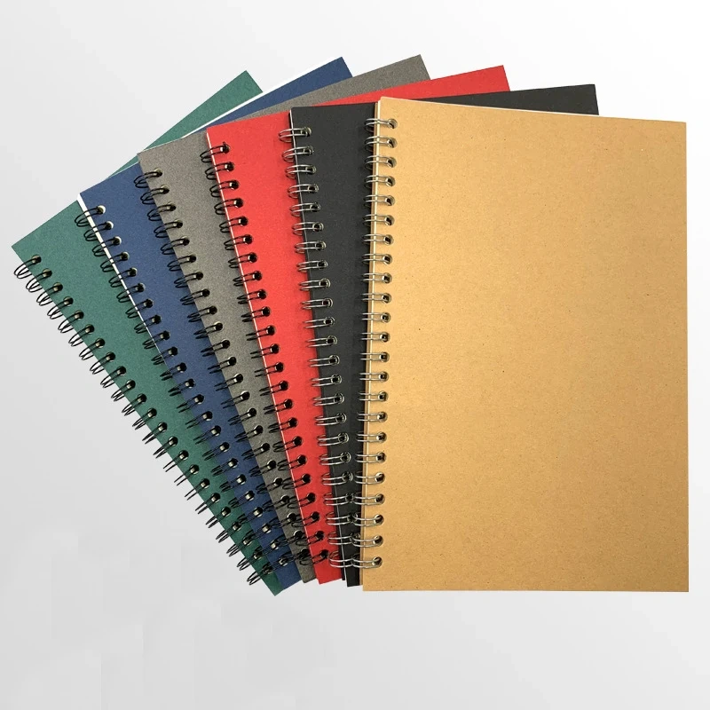 Custom Notebook With Logo Sublimate Notebook Paper Cheap Bulk Black Kawaii Cute Sublimation  Spiral Notebook Customizable