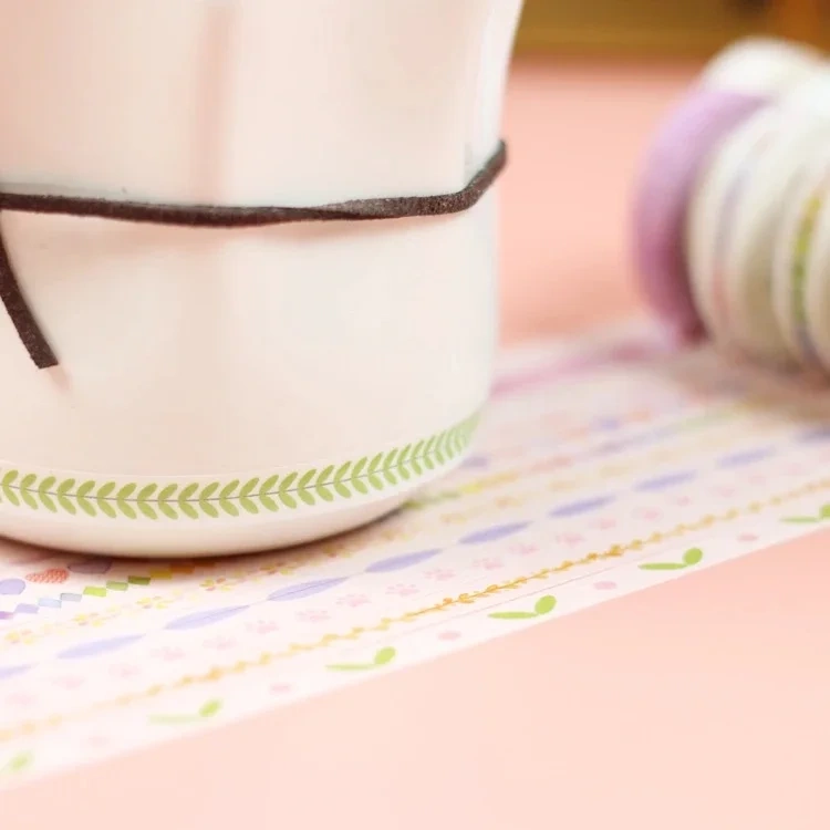 NO MOQ Custom Cute Kawaii Washi Tape Set Journal Supplies Masking Tapes Washy Organizer Washitape Pastel Korean Stationery