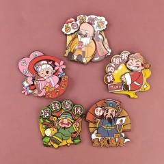 Custom Wooden Fridge Magnets Promotional Wood Fridge Magnet Souvenir Gift Wood Paper Magnet Fridge Tourism Souvenirs