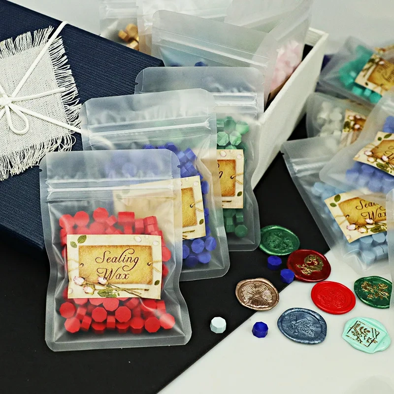 Wholesale 123 Colors 100PCS Wax Seal Bead Sticks Wax Stamp Seal Set Sealing Wax Beads
