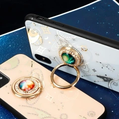 Glitter Magnetic Smart Phone Case Manufacturing Sublimation Blank Phone Case Shockproof