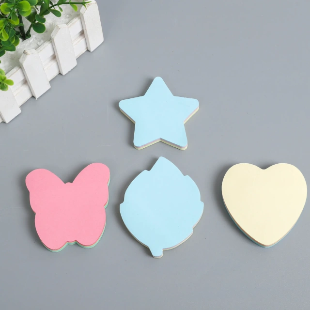 Cute Shape Stationery Sticky Note Memo Pad Custom Print Cat Memo Pads Stationery Folding Memo Sticky Note Pads Custom