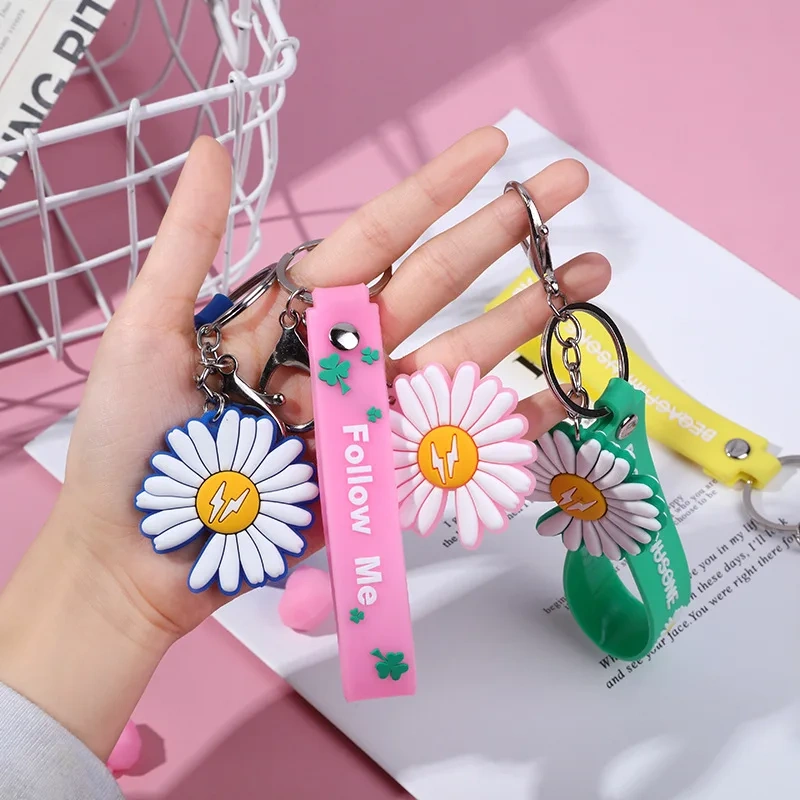No Minimum Custom 2D/3D Silicone Rubber Keyring Soft PVC Cartoon Keychain Anime PVC Keychain Custom Rubber Keychain