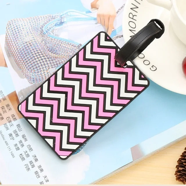 Cruise Luggage Tag Holder Sublimation Blank Silicone Luggage Tag Straps PVC Luggage Tags Custom Logo