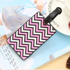 Cruise Luggage Tag Holder Sublimation Blank Silicone Luggage Tag Straps PVC Luggage Tags Custom Logo