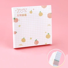 Promotional Memo Pad Print Cute Kawaii Rainbow Mini Fruit 3D Custom Memo Pad Sticky Note Pads With Logo