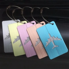 Personalized Luggage Tag Travel Blank Aluminum Customized Luggage Tags Silicone PVC Leather Label Metal Luggage Tags Custom Logo