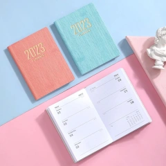 Portable Pocket Notepad Daily Weekly Agenda Planner Notebooks Stationery Office School Supplies Notebook Custom Logo