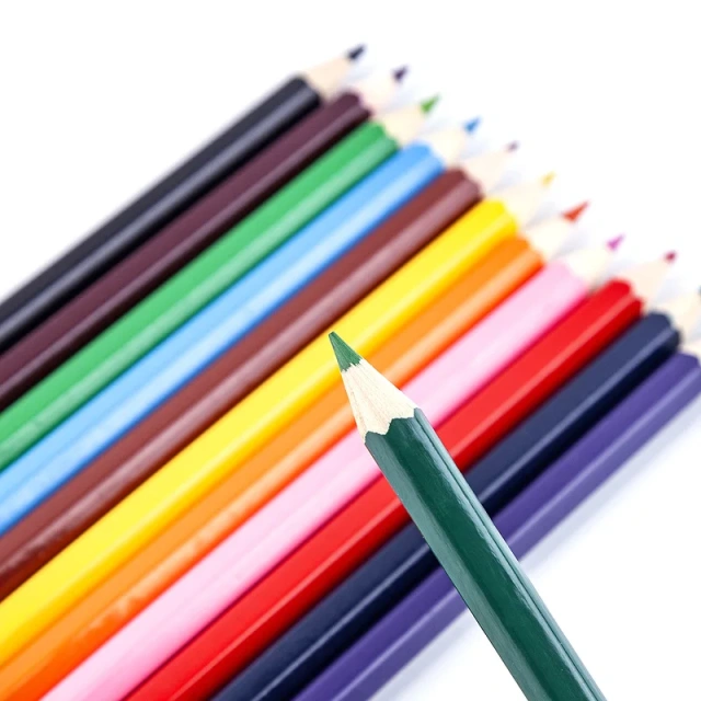 Custom Pencils Standard Cute School Colour Pencil Set Wooden Lead Drawing Colored Pencils For Children