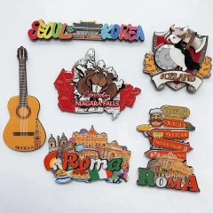 Custom Wooden Fridge Magnets Promotional Wood Fridge Magnet Souvenir Gift Wood Paper Magnet Fridge Tourism Souvenirs
