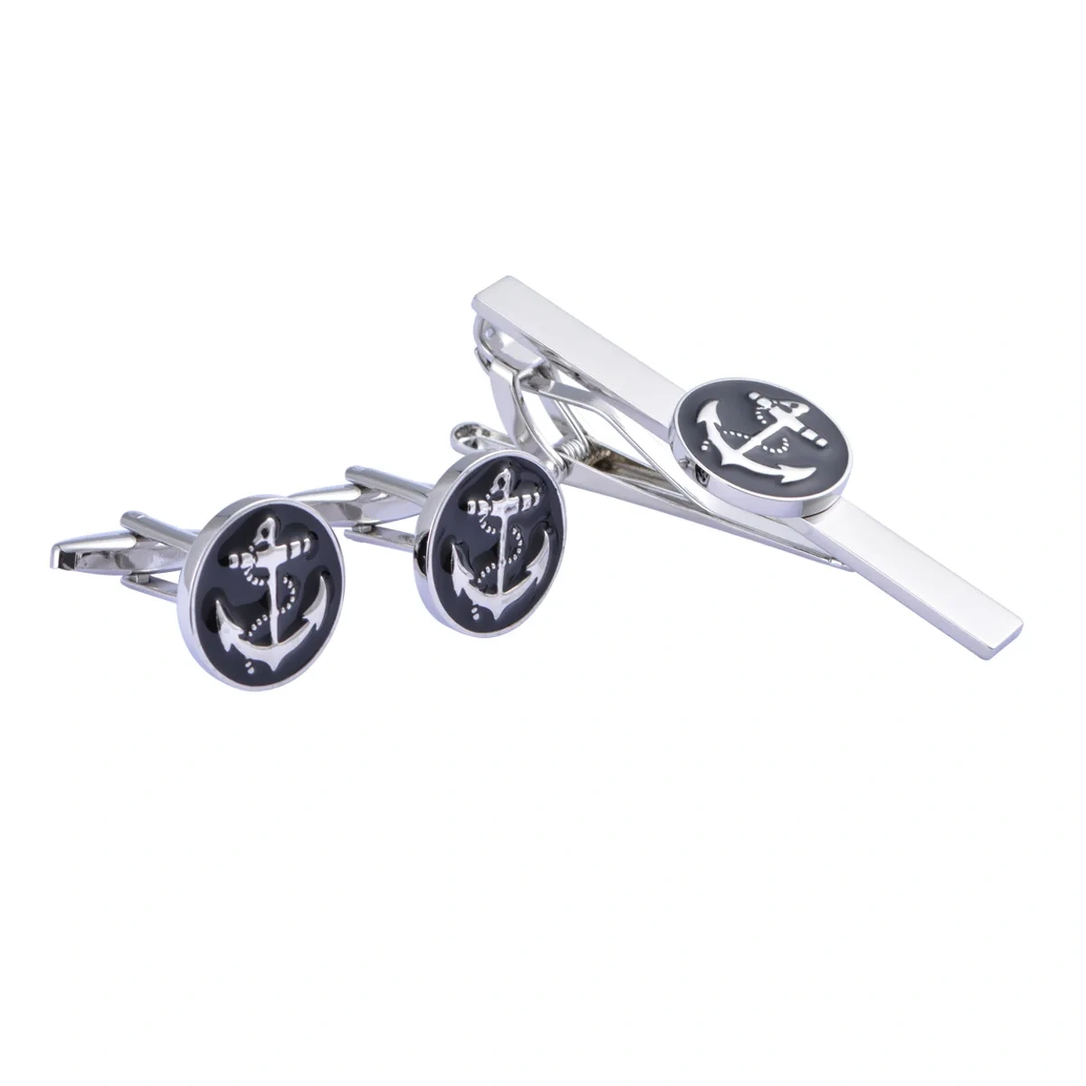 Wholesale Custom Mens Stainless Steel Tie Cufflink Bar Pinch Clip for Business Casual Shirt Metal Tie Clips Valentines Gift