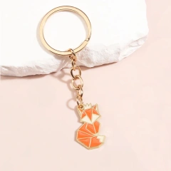 Custom Enamel Keychain Metal Key Chains Wholesale Animal Kawaii Stainless Steel Motel 3d Car Logo Gold Enamel Keychain