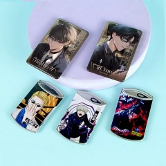 DIY Heart Star Button Badge Custom Tin Cartoon Anime Button Pin Badge Logo Round Square Shape Tinplate Badge School