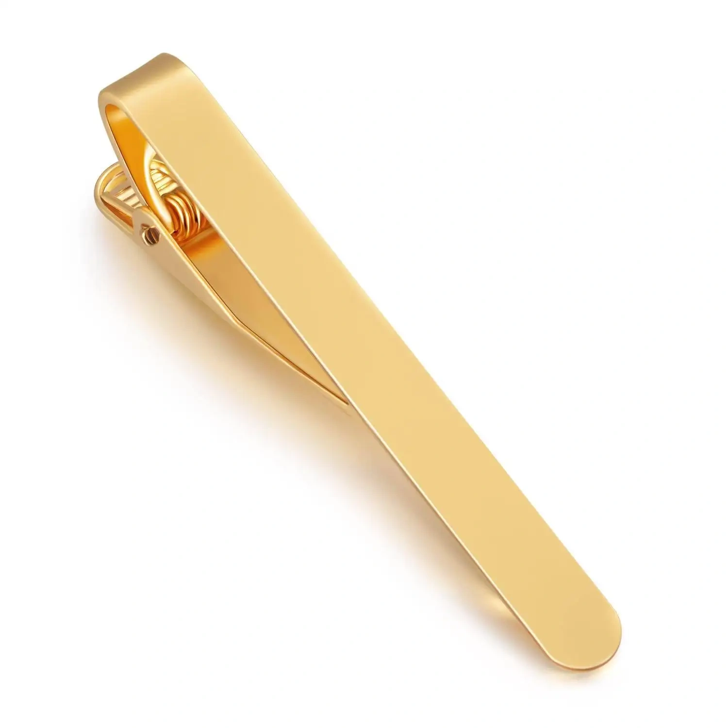 Wholesale Customised Tie Clips Cufflinks And Tie Clip Box Brass Gold Silver Gun Tie Clip Custom Logo