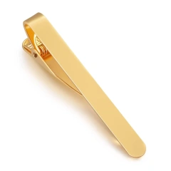 Wholesale Customised Tie Clips Cufflinks And Tie Clip Box Brass Gold Silver Gun Tie Clip Custom Logo