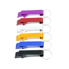 Color Custom Blanks Keychain Key Ring Stainless Steel Bullet Customized Beer Bottle Openers