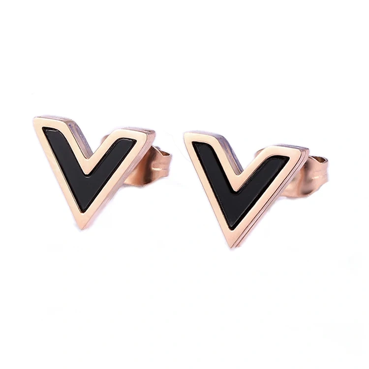 Gold Plated Flower Earrings Wholesale Bulk Designer Zinc Alloy Stud Earrings Woman Custom Enamel Earrings With Logo