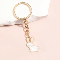 Custom Enamel Keychain Metal Key Chains Wholesale Animal Kawaii Stainless Steel Motel 3d Car Logo Gold Enamel Keychain