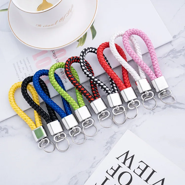Diy Leather Keyring For Toys Garment Bags Accessories PVC Rubber Key Ring Wholesale Car Key Chain Promotional Keychain