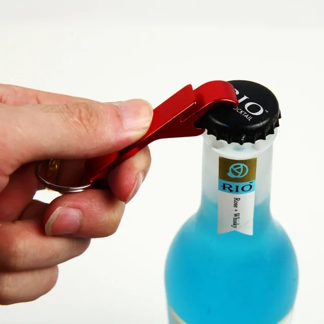 Color Custom Blanks Keychain Key Ring Stainless Steel Bullet Customized Beer Bottle Openers